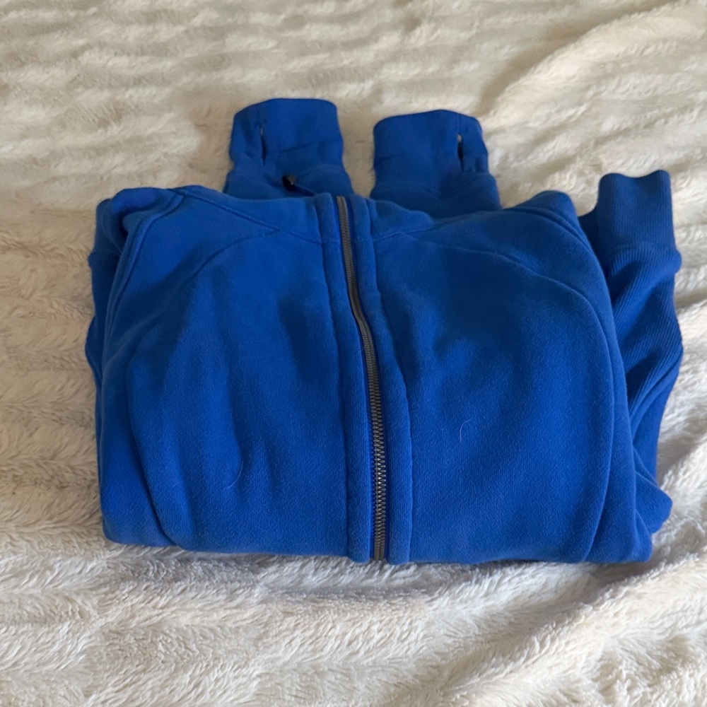 Lululemon Athletica Blue Fleece Jacket size 10 - Picture 7 of 9